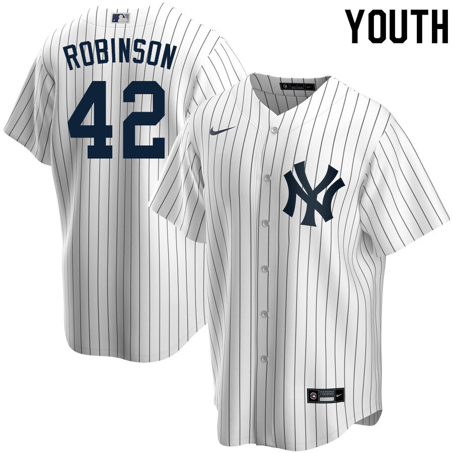 2020 Nike Youth #42 Jackie Robinson New York Yankees Baseball Jerseys Sale-White